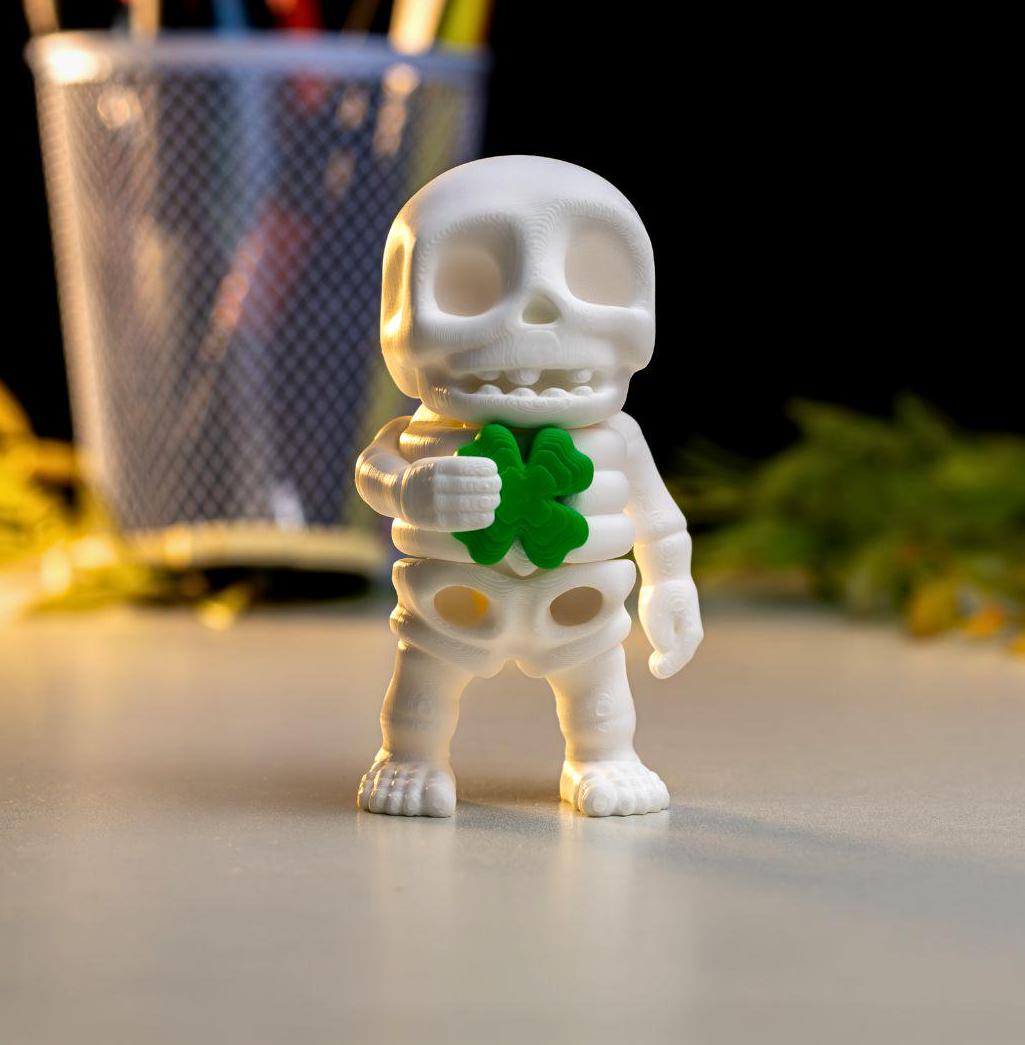 St. Patrick's Day Fidget Bundle | 4 PCS | Lucky Dragon, Clover Skeleton, Egg Container, Pot of Gold Clicker | Holiday Gift, Desk Toy