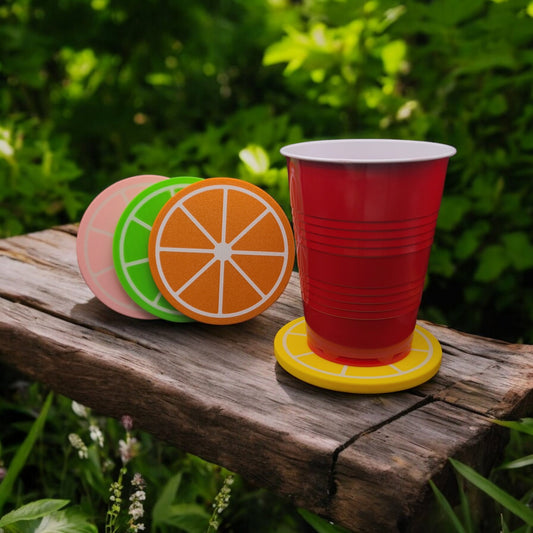 Citrus Drink Coaster | Multiple Colors Available